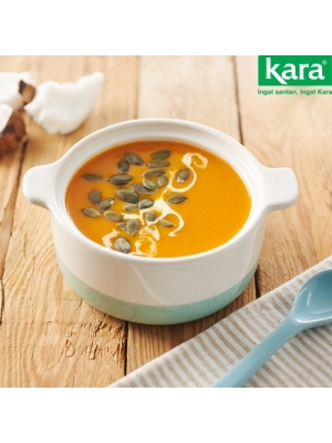 Pumpkin Soup with Kara Coconut Cream