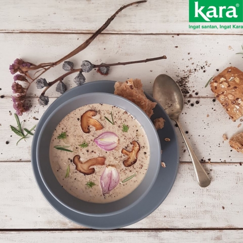 Coconut Mushroom Soup - Kara Coconut Cream